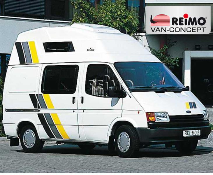Tetto rialzato Aeroline per Ford Transit (fino al 1999), passo corto, bianco 22000