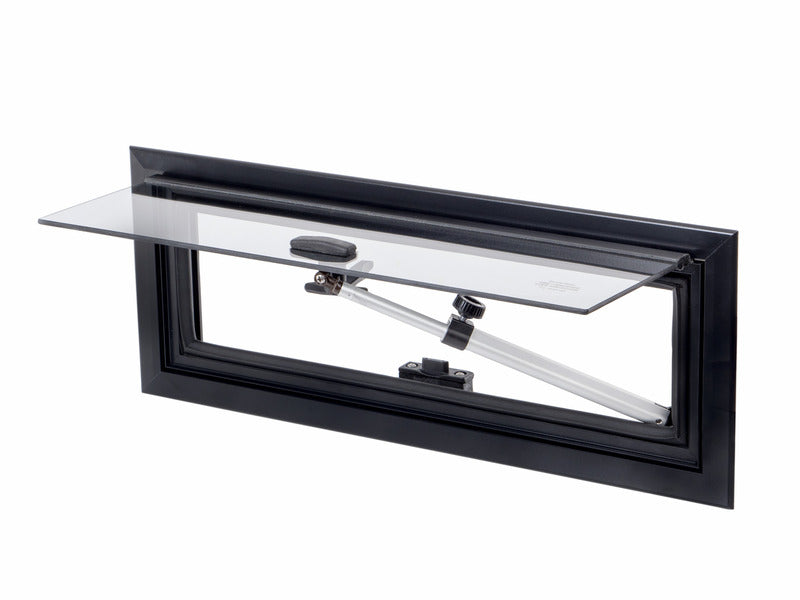 Finestra per tetto rialzato - finestra a compasso in alluminio 460 x 160 mm 34432