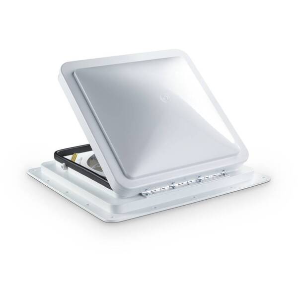 Cappa da tetto con cappa aspirante da 12 Volt: vetro smerigliato 40x40cm 35953