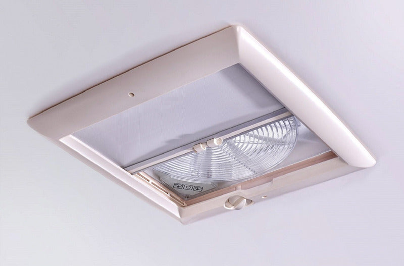 Cappa da tetto Omni-Vent con ventola 12 Volt 40x40 bianco 360763