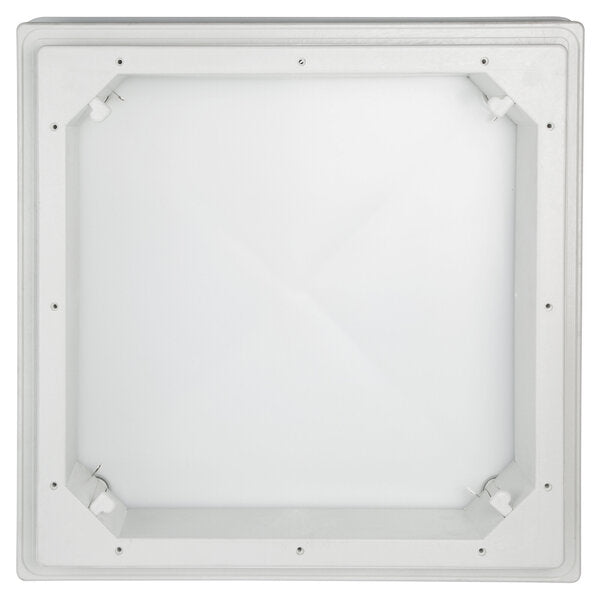 Botola sul tetto 50x50cm con cappuccio in vetro di latte rimovibile 36080