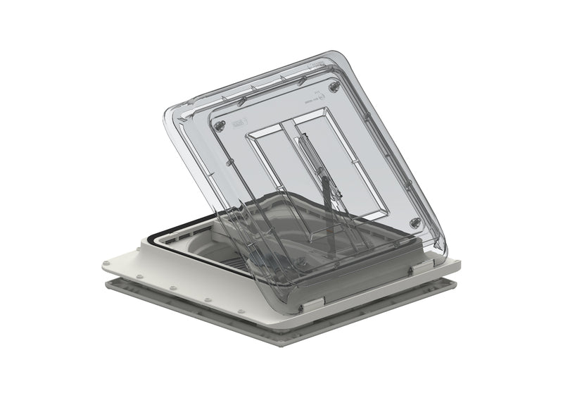 Cappa motore con ventola 12 volt + termostato 40x40cm 36180