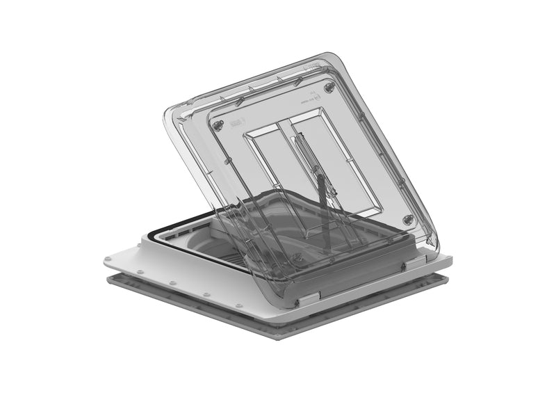 Tetto a gomito Turbo-Vent con ventola da 12 Volt 40x40cm 36188