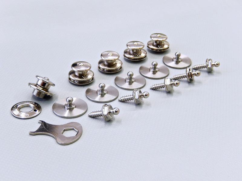 LOXX pulsanti di sicurezza, argento 5pz. 373830