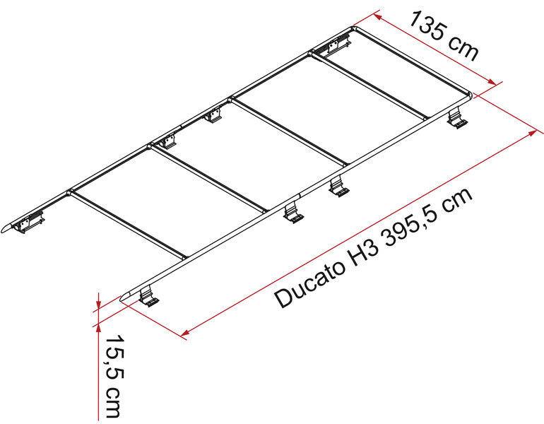 Portapacchi da tetto per Fiat Ducato,Peugeot Boxer,Citroen Jumper dal 2006 in po 410990