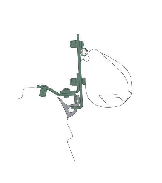Adattatore per tenda da sole per Fiamma F35pro/F45s VW T5/T6/T6.1 con Multirail Reimo - staccabile 426768