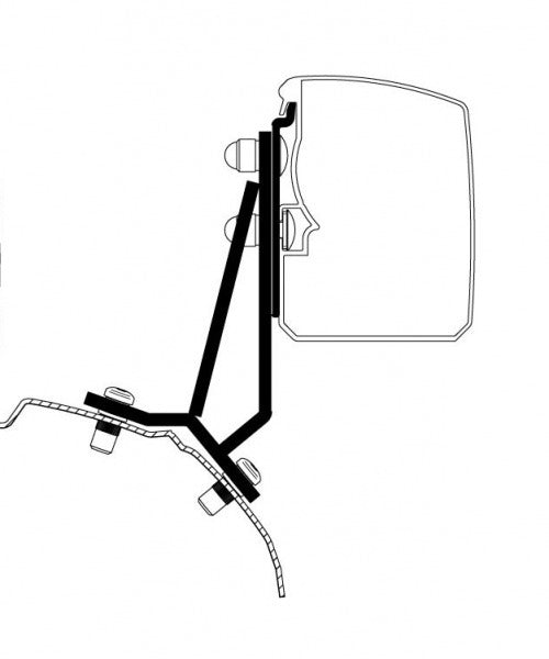 Tenda da sole Thule 3200, adattatore Ford Transit/Tourneo Custom Fixed RHD 42679