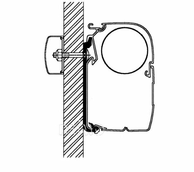 Adattatore universale Omnistor piatto Lunghezza: 4 metri per le tende da sole de 430416