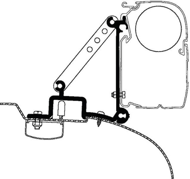 Adattatore per tenda da sole Fiat Ducato e simili fino al 2006 TO 3200/4200/5200 426786