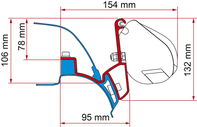 Adattatore FIAMMA per F35, California 433401