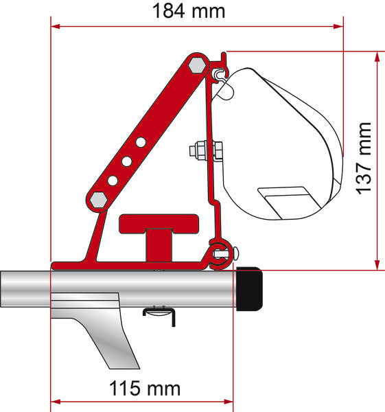 Adattatore F1/F45/F35/F35/F50/F55 per portapacchi 43398