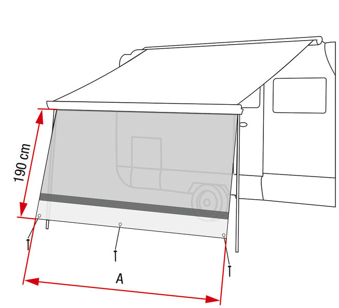 Sunview XL Front Wall F80L, 325cm 434905