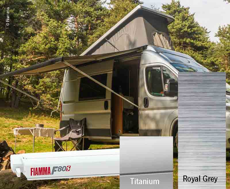 Tenda a tetto Fiamma F80S 4,25m, per furgoni e camper 436279