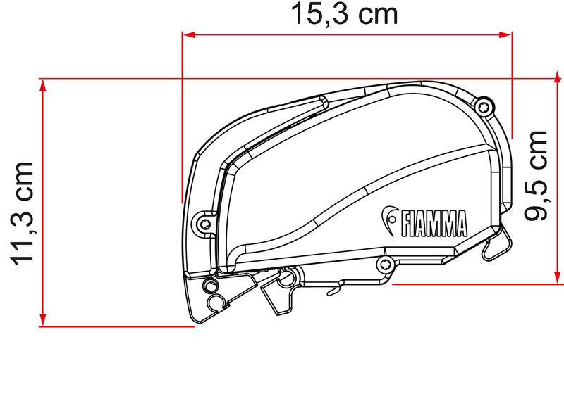Tenda a tetto Fiamma F80S 4,5m, per furgoni e camper 436294