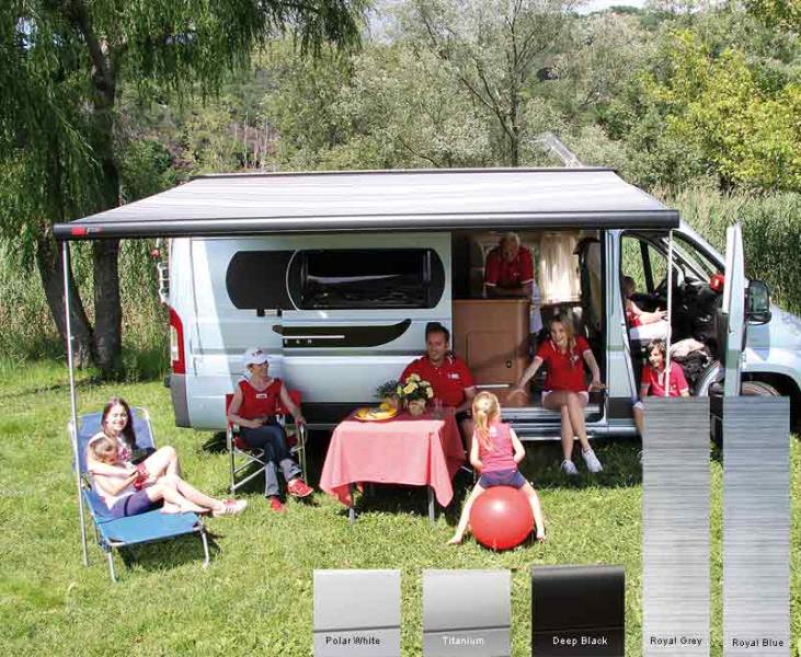 Tenda da tetto Fiamma F65S 2,9m, per furgoni e camper 436486