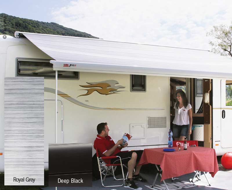 Tenda da sole a tetto F65L 4,5m Royal Grey, alloggiamento Deep Black estratto 25 436545