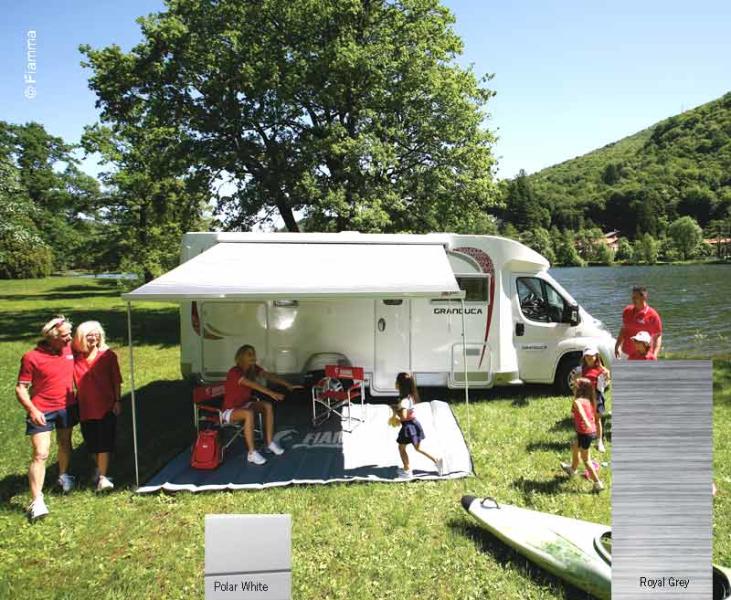 Tenda da sole a parete F45S 450 - Custodia: Polar White - Tessuto: Royal Grey 437717