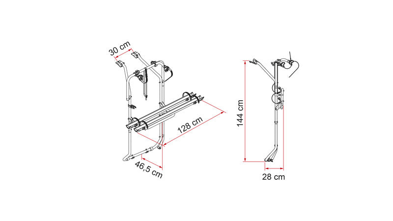 Carry-Bike VW T5 D / T6 D - argento 440433