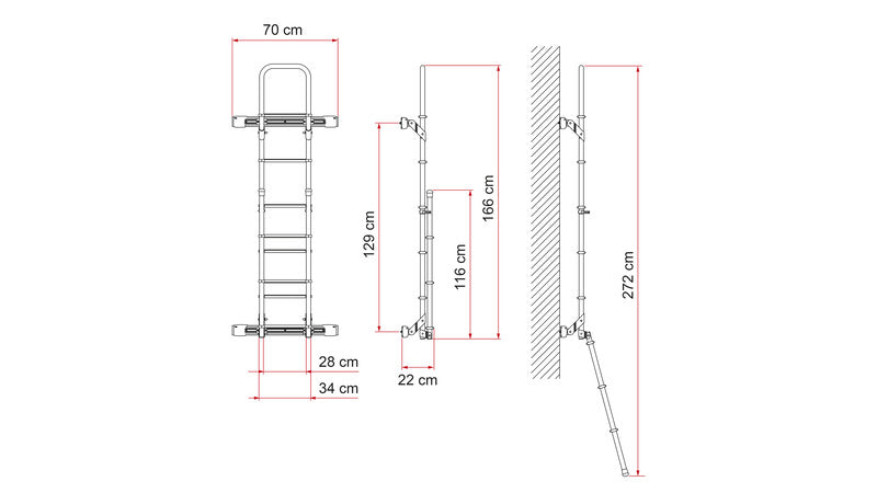 Fissaggio profilo Kit barre Deluxe DJ Transit dal 2014 - Argento 440507