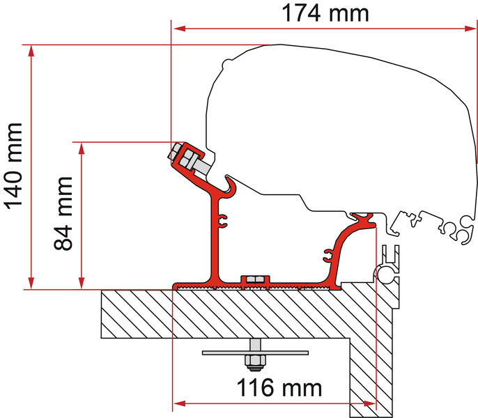 Fiamma Adapter Adria Caravan ab Bj. 2015 M440519