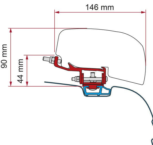 Adapt.f.F40van VW T6 DB 440618