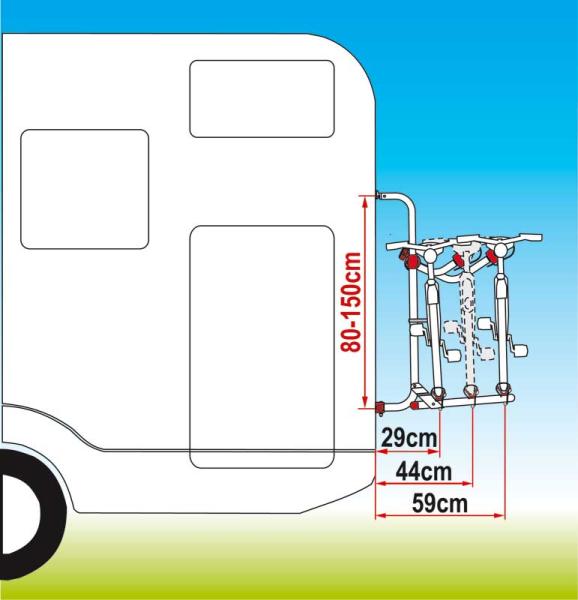 Portapacchi posteriore Carry Bike UL per 2 ruote 44073