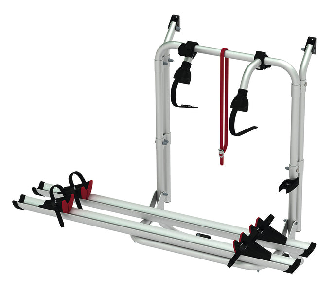 Portapacchi posteriore in alluminio Carry Bike 200D completo per porte a battent 44095