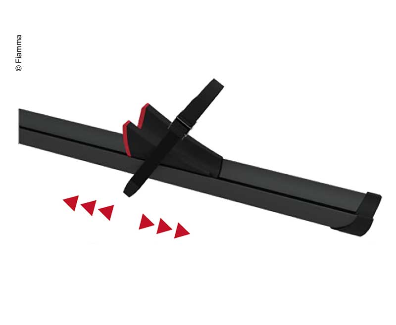 Rotaia Premium binario per biciclette da 139 cm, nero 441194