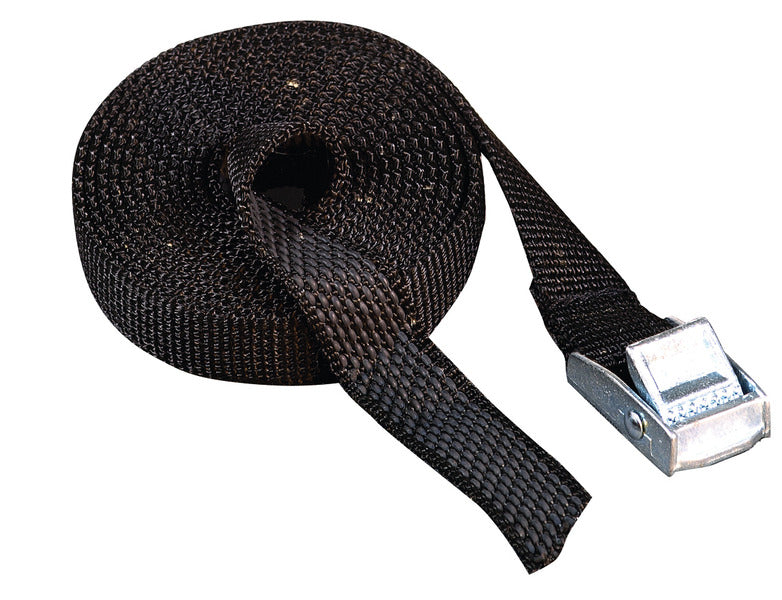 Cinturino in gomma 2m x 18mm, nero. 2 pezzi, confezionati in SB. 44200