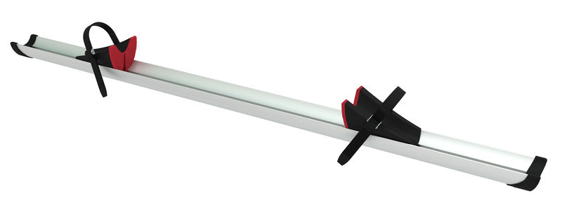 Rotaia Premium portabiciclette 128 cm, argento 442141