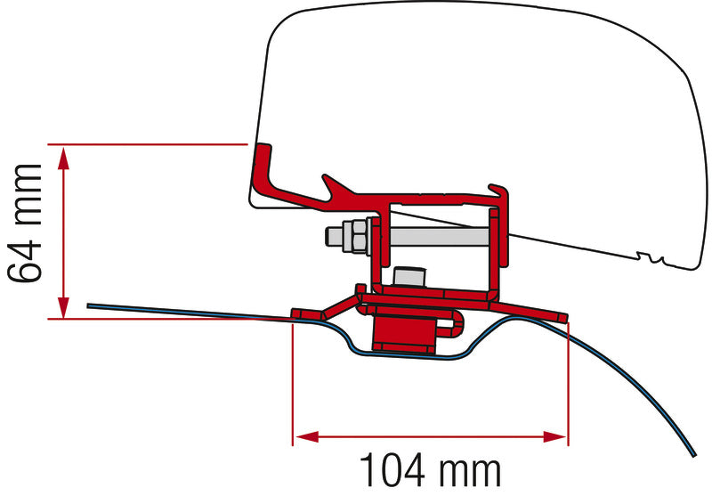 Adapter F40Van PSA black 443371