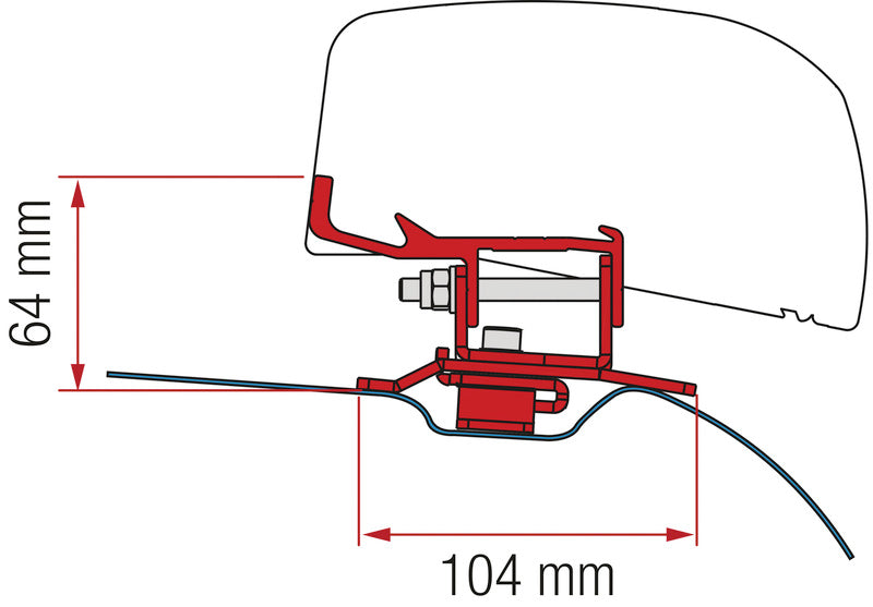 Adapter F40Van PSA black 443371