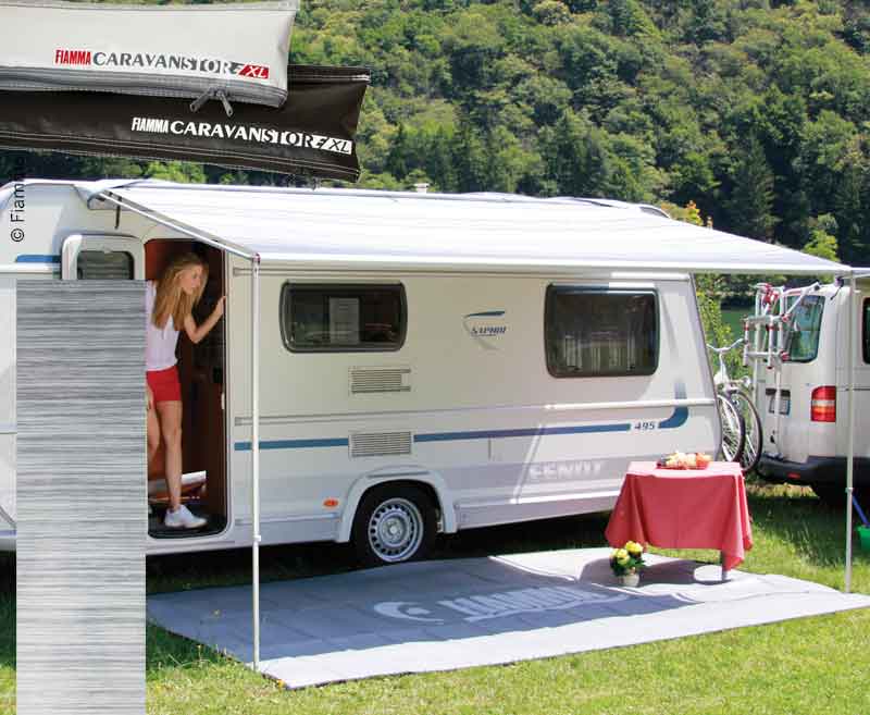 Tenda da sole Fiamma Caravan Caravanstore 360 XL, Royal Grey, astuccio nero 444251