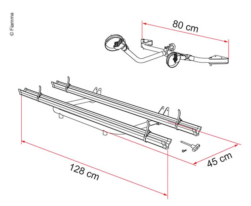 Carry Bike Garage Standard per 2 ruote, max. 3 ruote, carico max. 50kg 44461