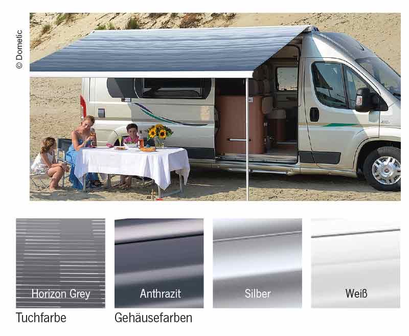 Tenda da sole Perfect Roof 2000 set completo per Ducato 375 cm 447078