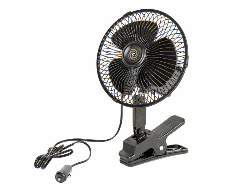 Ventilatore 12 Volt, oscillante con supporto a morsetto 462880