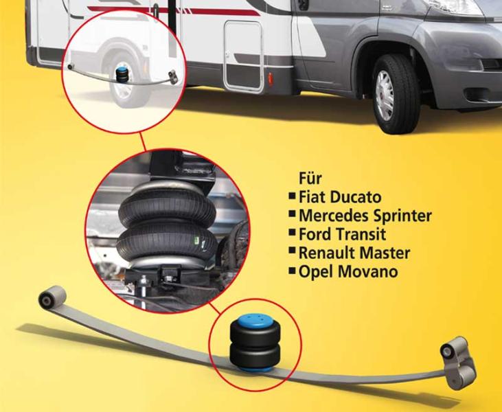 Sospensioni pneumatiche aggiuntive - set di base a 2 circuiti Master/ Movano dal 465617