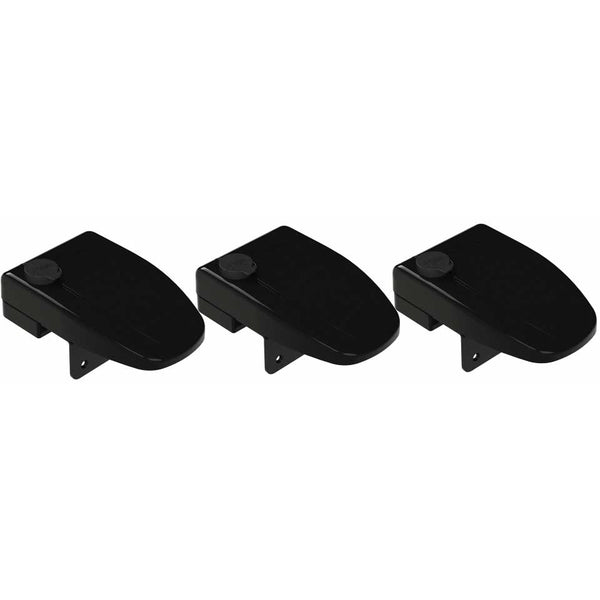 Protezione porta Telaio porta sicura, 3 pezzi in un set nero 467494