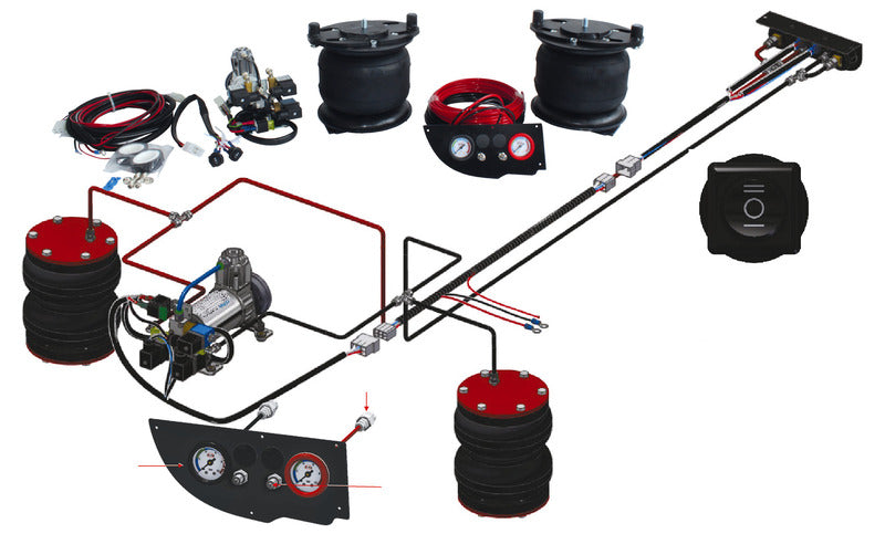 Sistema di sospensioni pneumatiche Carbest Premium 7,3" di ESI per Fiat Ducato, Peugeot Boxer e Citroen Jumper a partire dal 2014 467630
