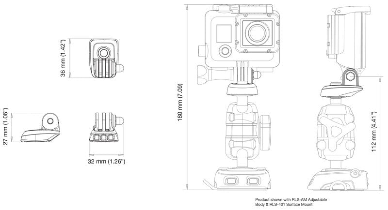 ROKK - supporto per GoPro, Garmin 493468