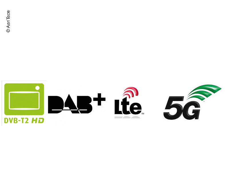 Antenna universale per DVB-T2/FM/DAB+/4G LTE e 5G Highspeed Internet 494144