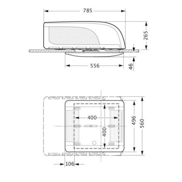 Aria condizionata Aventa Compact, 230V, 1700W unità esterna 495336