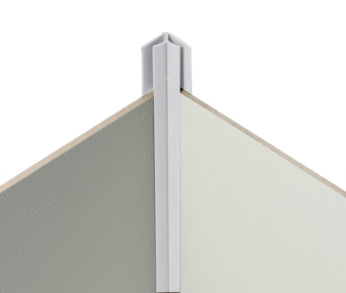 Profilo di collegamento angolare 90° grigio chiaro per pannelli di rivestimento 51103