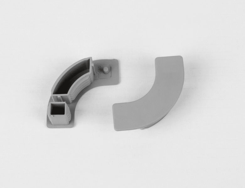 Tappo terminale Profilo smorzatore destro, grigio medio 522224