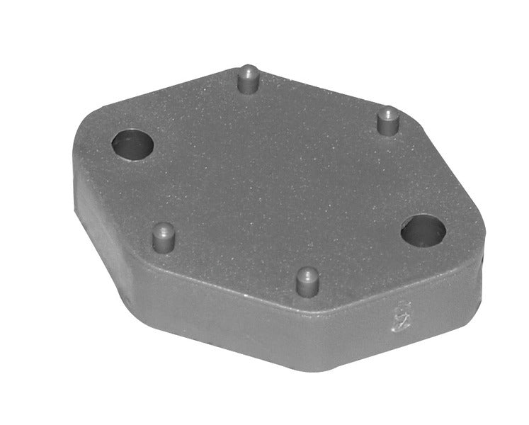 Piastra distanziatrice, altezza 10 mm, grigio 524502