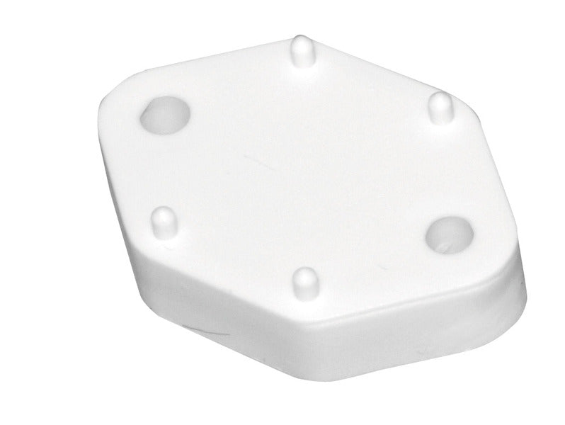 Piastra distanziatrice, altezza 10mm, bianco 524504