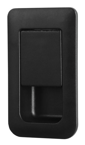 Serratura porta 36x59mm nero/nero Spessore porta 12-18mm 52491
