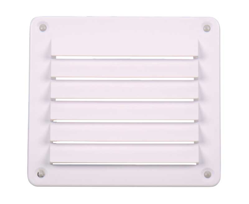 Griglia di ventilazione, bianca, 142x127mm, quadrata, viti incluse 53037