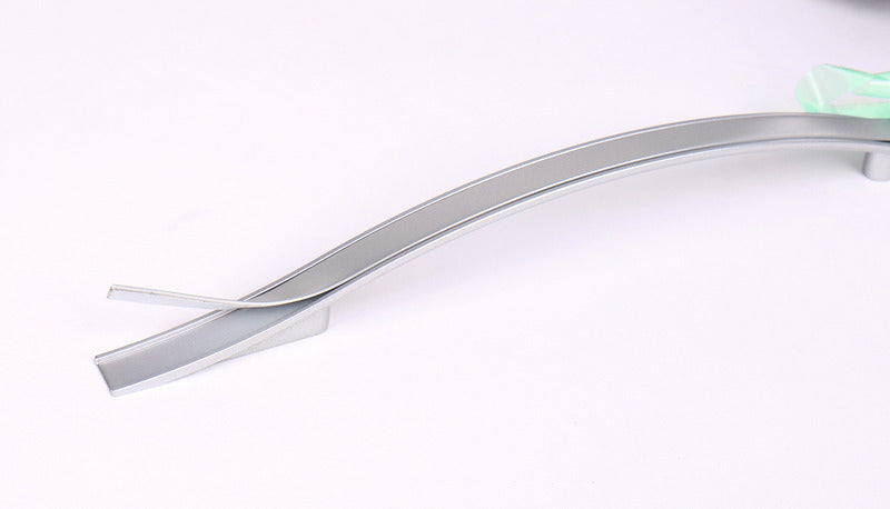 Maniglia del mobile argento, laccato opaco, lunghezza 160mm 53409