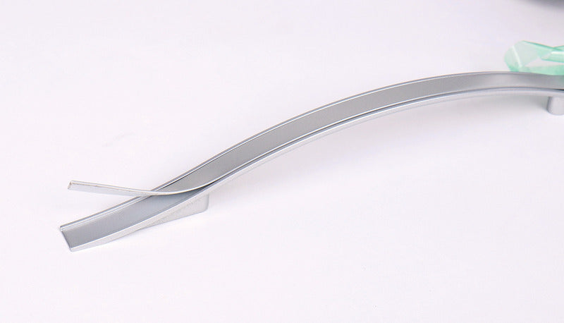 Maniglia del mobile argento, laccato opaco, lunghezza 160mm 53409L